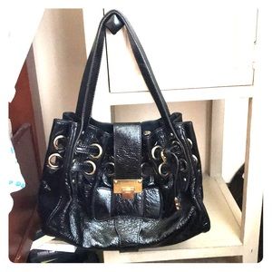 Jimmy Choo Patent leather  Riki Bag